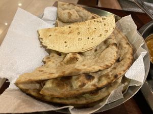 Naan at Saras in Bangkok