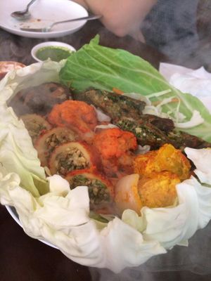 A sizzling dish at Saras in Bangkok