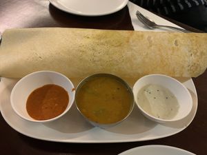Masala dosa. The best I’ve tried!  at Saras in Bangkok