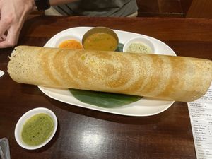 Masala Dosa at Saras in Bangkok