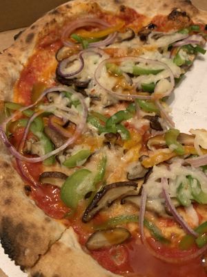 Tutto Veggie Pizza at Pizzeria Boema in Lenox