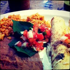 Mushroom enchilada plate at Radical Eats. Houston, TX at Radical Eats in Houston