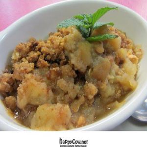 Brown Betty.... I was so full at this point, but it was so good I ate the whole thing! at Radical Eats in Houston