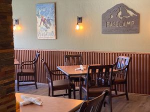 Dining room at Basecamp in Durango