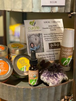 Cure.te items available in our market at Basecamp in Durango