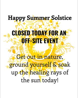 Closed today, Monday June 21 for an offsite event.  Have a beautiful day!!! at Basecamp in Durango