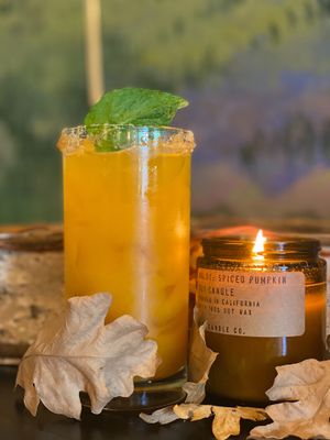 New fall cocktail -Pumpkin Mojito at Basecamp in Durango