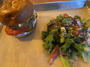 Crab cake sandwich  at Basecamp in Durango