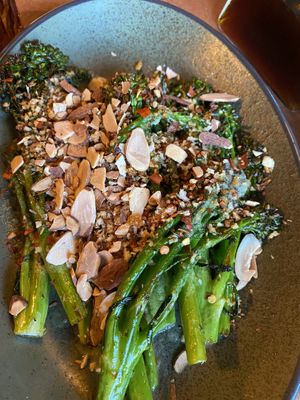 Roasted broccolini   at Basecamp in Durango