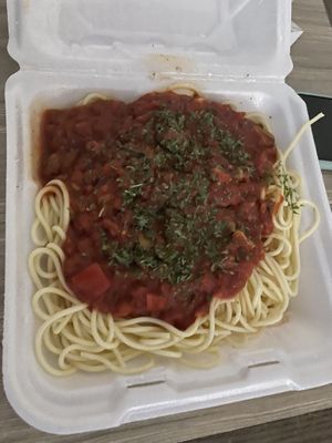 Spaghetti  at Pine Country Restaurant in Williams