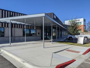 Binge resides inside a rather nondescript building with minimal signage. at Binge Kitchen in Austin