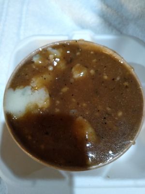 Mashed potatoes and gravy 😋 at Binge Kitchen in Austin