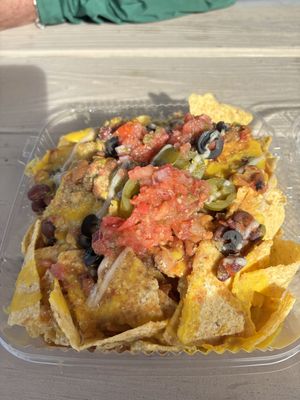 Loaded nachos.  at Yucca Valley Outpost in Yucca Valley