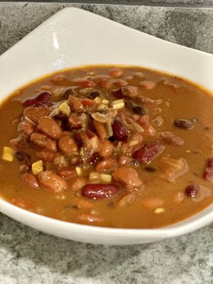 Vegan chilii  at Yucca Valley Outpost in Yucca Valley