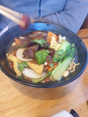 Mock duck Soup at Saigon Xua Vegan Restaurant in Springvale
