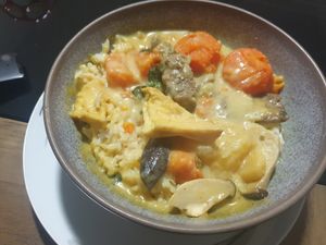 Mock beef curry at Saigon Xua Vegan Restaurant in Springvale