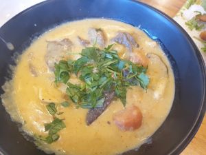 Mock beef curry - so amazing!! at Saigon Xua Vegan Restaurant in Springvale