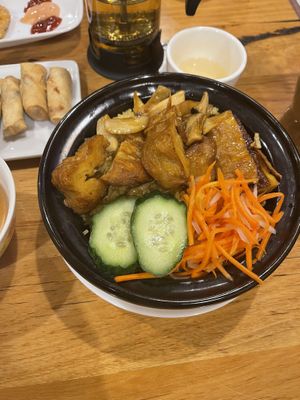 Hainamese Chicken Rice - best meal ever!!  at Saigon Xua Vegan Restaurant in Springvale