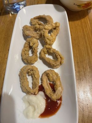 fried squid  at Saigon Xua Vegan Restaurant in Springvale
