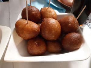 Beignets at Blaues Zebra in Leipzig