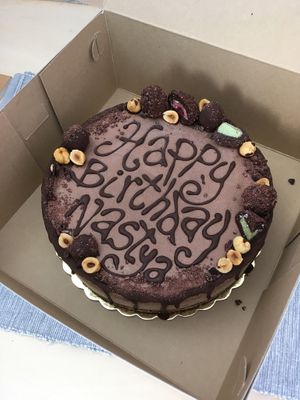 CHOCOLATE HAZELNUT TORTE just delivered) at Healthy Delicious in Limassol