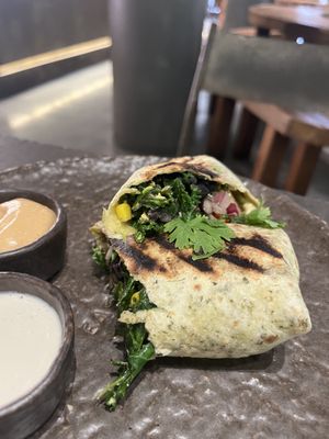 breakfast wrap (on the smaller side)  at Honest Greens - Born in Barcelona