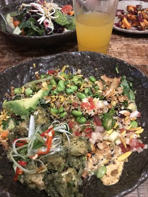 Vegan poké w/ herbed tofu  at Honest Greens - Born in Barcelona