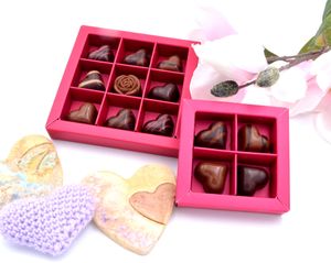 Valentine collection at Chocolatier Cuvelier in Dworp
