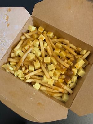 Poutine régulière  at La Boite Végane in Montreal