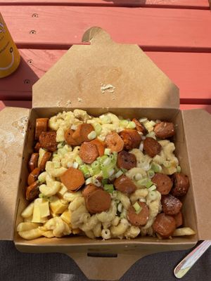 Maco saucisse Poutine  at La Boite Végane in Montreal