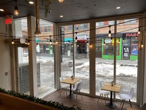 View on Prince-Arthur  at La Boite Végane in Montreal