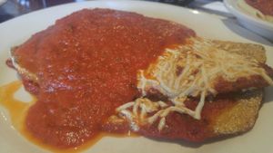 eggplant parm (vegan) at Via Roma Pizza and Restaurant in Toms River