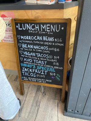 Kitchen open 11-2, pure vegan menu :-) at Nourish Wholefoods & Cafe in Merimbula