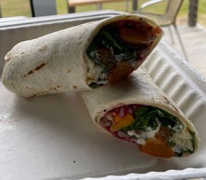 Vegan Wrap  at Food & Brew in Bicheno