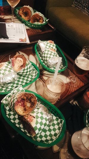 Chipotle's cauliflower taco and frozen margaritas! at Paradise Tap & Taco in Harrogate