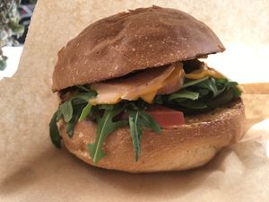 Sleazy pastrani salami at Savta in Barcelona