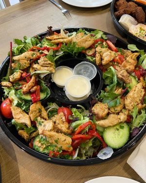 Catering - vegan chicken salad platter   at The Smiley Vegan @ Alminas in Prospect