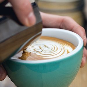 Latte Art at Green Routes Cafe in Oxford