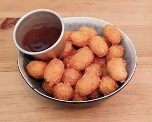 Vegan Tater Tots at Green Routes Cafe in Oxford