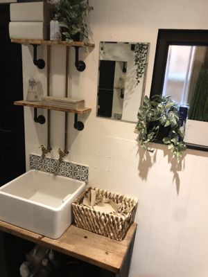 Groovy restroom   at Green Routes Cafe in Oxford