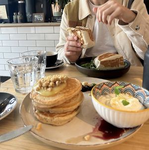 Weekday breakfast burrito  at Green Routes Cafe in Oxford