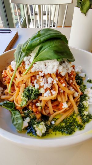 Lunchtime - 
Lentil Bolognese (vegan) at VHY! in Stuttgart