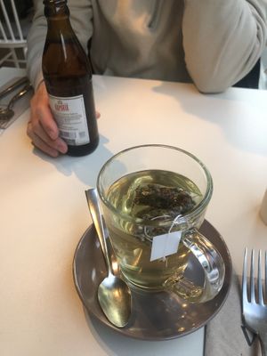 Beer and ginger-lemon tea   at VHY! in Stuttgart