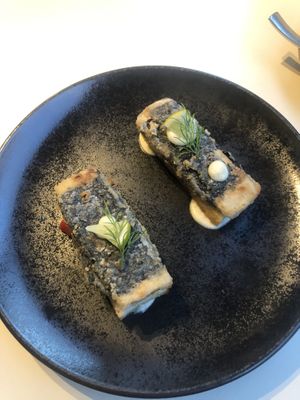  starter; "sardines" on crispy bread at VHY! in Stuttgart