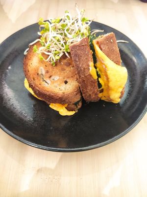 Breakfast sandwich at VHY! in Stuttgart