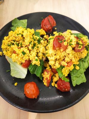 Scrambled tofu (breakfast) at VHY! in Stuttgart