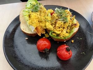 Scrambled tofu   at VHY! in Stuttgart