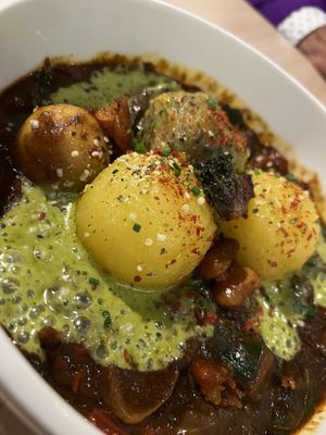 Knödel with mushroom sauce and cranberries   at VHY! in Stuttgart