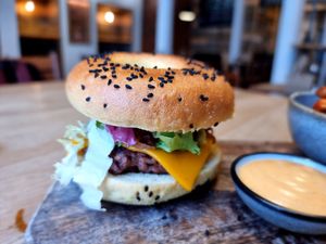 Beyond meat burger at Tabi Loo in Leuven