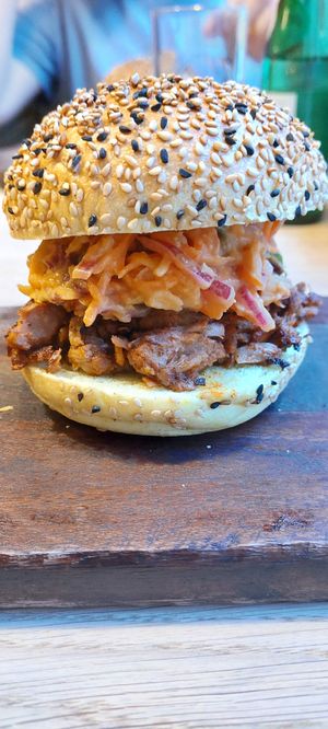 pulled jackfruit burger at Tabi Loo in Leuven